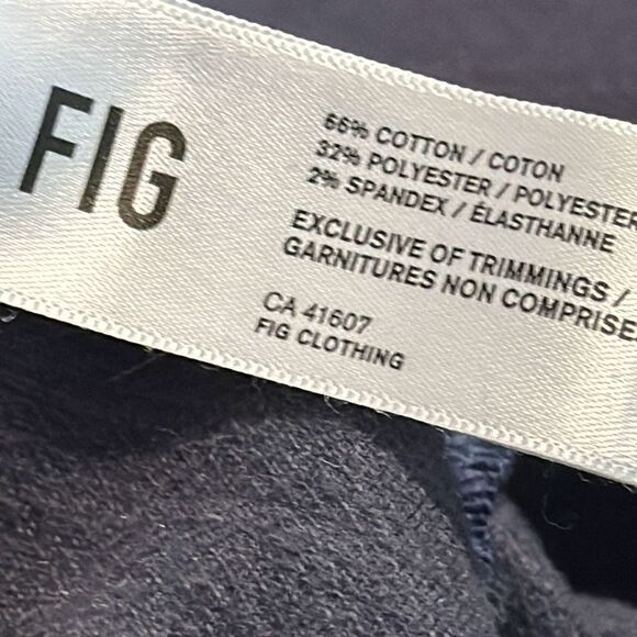 Fig Womens Tunic Long Sleeve Sweatshirt Pocket size Small - Picture 8 of 9